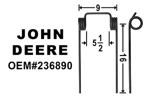 236890 - HARROW SPNG TINE; DEERE