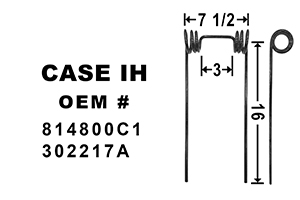 302217A - HARROW SPNG TINE; CASE IH