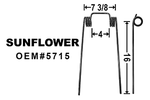 5715 - HARROW SPNG TINE; SUNFLOWER